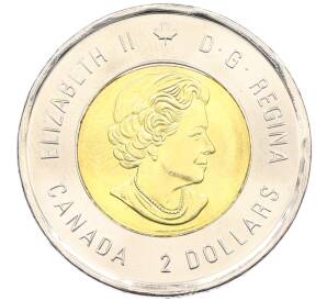 2 доллара 2015 года Канада «100 лет стихотворению На полях Фландрии» — Фото №2