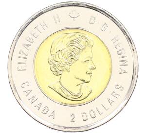 2 доллара 2018 года Канада «100 лет со дня окончания Первой Мировой войны» — Фото №2