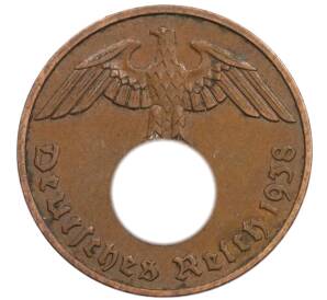 2 рейхспфеннига 1938 года F Германия — Фото №1