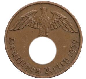 2 рейхспфеннига 1939 года J Германия — Фото №1