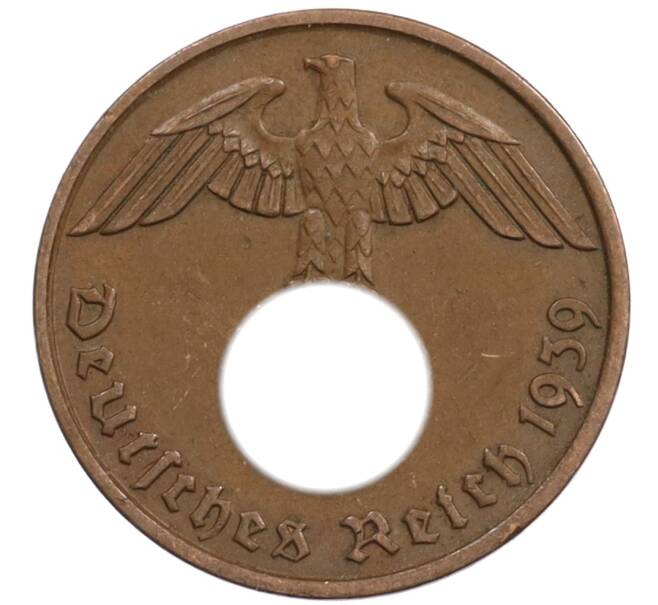 Монета 2 рейхспфеннига 1939 года J Германия (Артикул: K10-1624) — Фото №1