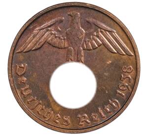 2 рейхспфеннига 1938 года D Германия — Фото №1