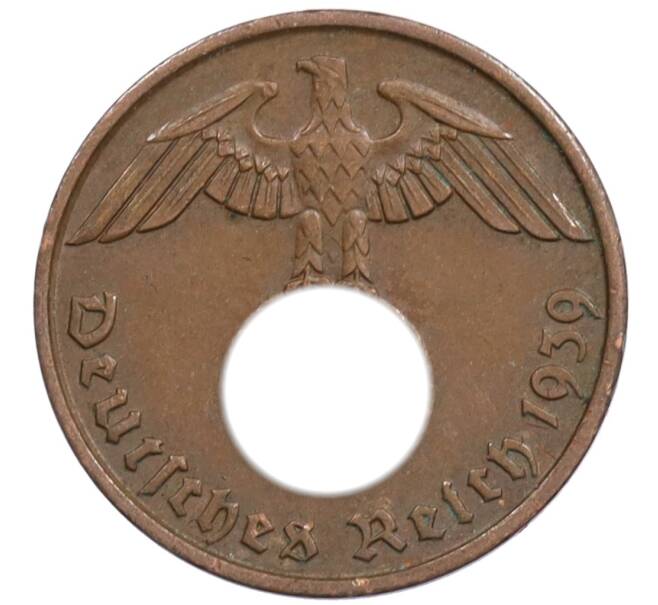 Монета 2 рейхспфеннига 1939 года J Германия (Артикул: K10-1629) — Фото №1