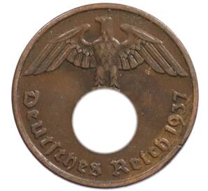 2 рейхспфеннига 1937 года A Германия — Фото №1