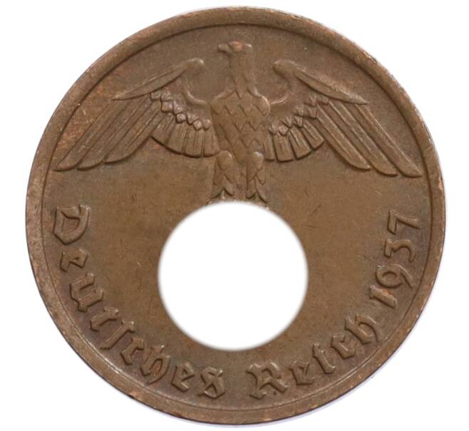 Монета 2 рейхспфеннига 1937 года D Германия (Артикул: K10-1631) — Фото №1