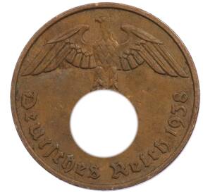 2 рейхспфеннига 1938 года F Германия — Фото №1