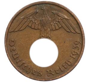 2 рейхспфеннига 1939 года J Германия — Фото №1