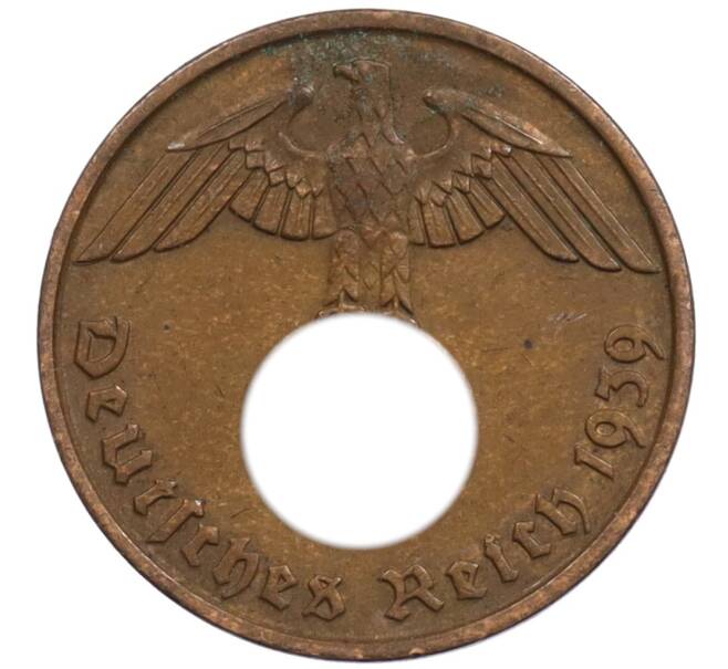 Монета 2 рейхспфеннига 1939 года J Германия (Артикул: K10-1634) — Фото №1