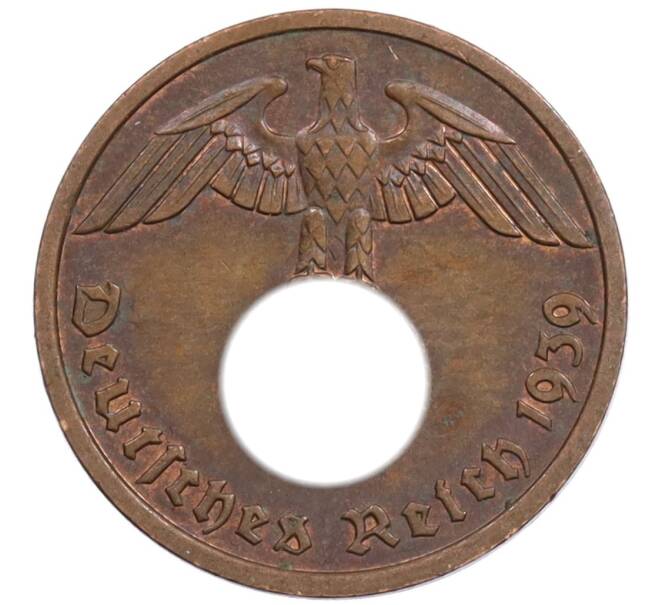 Монета 2 рейхспфеннига 1939 года F Германия (Артикул: K10-1635) — Фото №1