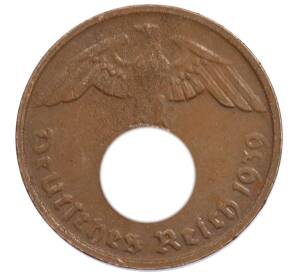 2 рейхспфеннига 1939 года G Германия — Фото №1