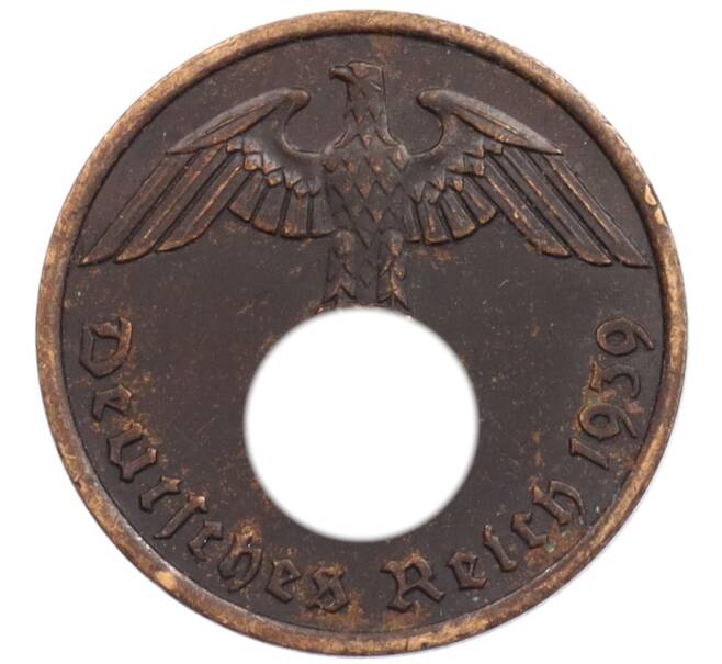 Монета 2 рейхспфеннига 1939 года A Германия (Артикул: K10-1638) — Фото №1