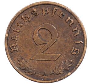 2 рейхспфеннига 1939 года A Германия — Фото №2