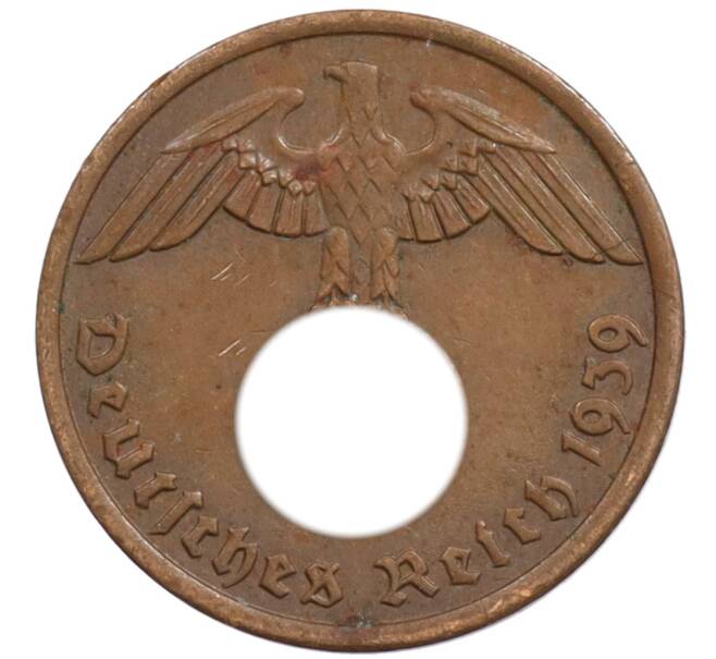 Монета 2 рейхспфеннига 1939 года A Германия (Артикул: K10-1639) — Фото №1