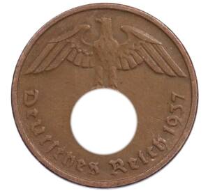 2 рейхспфеннига 1937 года D Германия — Фото №1