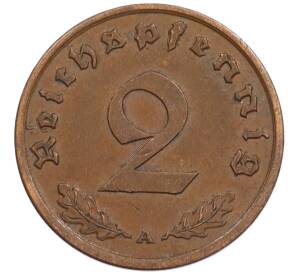 2 рейхспфеннига 1939 года A Германия — Фото №2