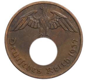 2 рейхспфеннига 1937 года F Германия — Фото №1