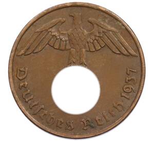 2 рейхспфеннига 1937 года A Германия — Фото №1