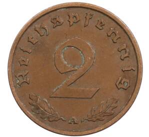 2 рейхспфеннига 1939 года A Германия — Фото №2