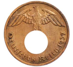 2 рейхспфеннига 1937 года F Германия — Фото №1