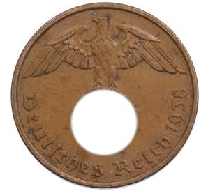 2 рейхспфеннига 1938 года G Германия — Фото №1