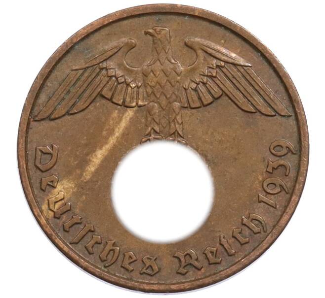 Монета 2 рейхспфеннига 1939 года J Германия (Артикул: K10-1665) — Фото №1
