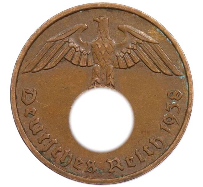 Монета 2 рейхспфеннига 1938 года F Германия (Артикул: K10-1666) — Фото №1