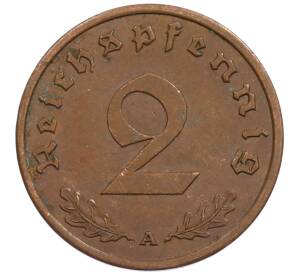 2 рейхспфеннига 1939 года A Германия — Фото №2