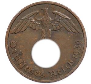 2 рейхспфеннига 1939 года F Германия — Фото №1