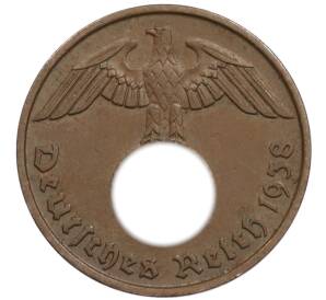 2 рейхспфеннига 1938 года J Германия — Фото №1