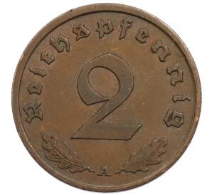 2 рейхспфеннига 1937 года A Германия — Фото №2