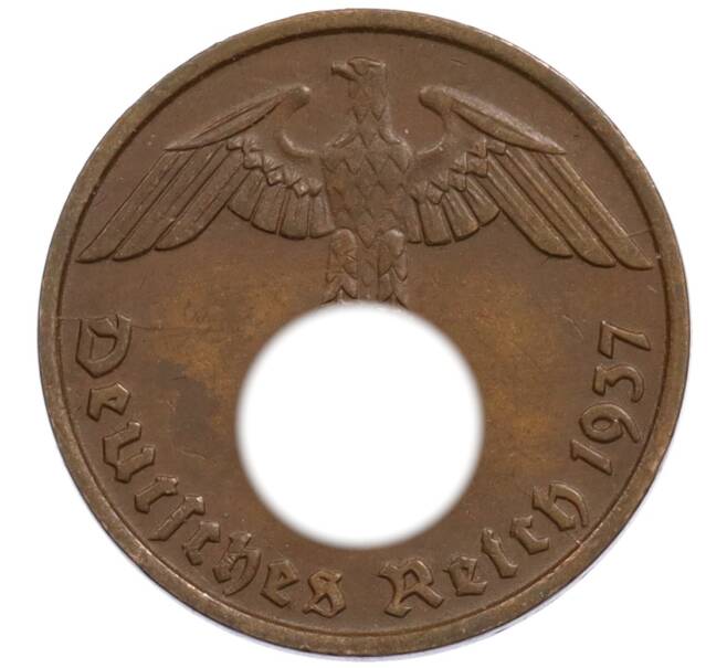 Монета 2 рейхспфеннига 1937 года D Германия (Артикул: K10-1687) — Фото №1
