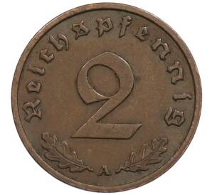 2 рейхспфеннига 1936 года A Германия — Фото №2