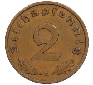 2 рейхспфеннига 1936 года A Германия — Фото №2