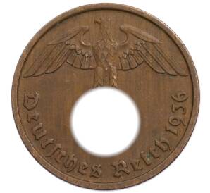 2 рейхспфеннига 1936 года D Германия — Фото №1