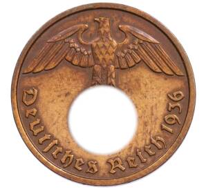 2 рейхспфеннига 1936 года D Германия — Фото №1