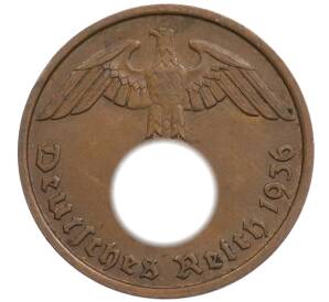 2 рейхспфеннига 1936 года D Германия — Фото №1