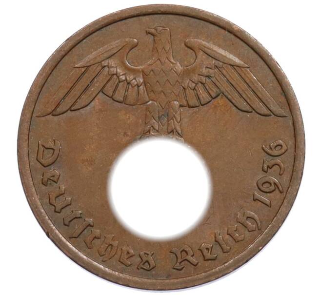 Монета 2 рейхспфеннига 1936 года A Германия (Артикул: K10-1720) — Фото №1