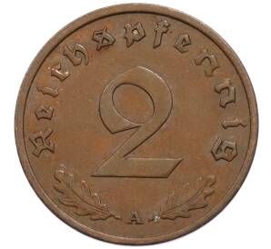 2 рейхспфеннига 1936 года A Германия — Фото №2