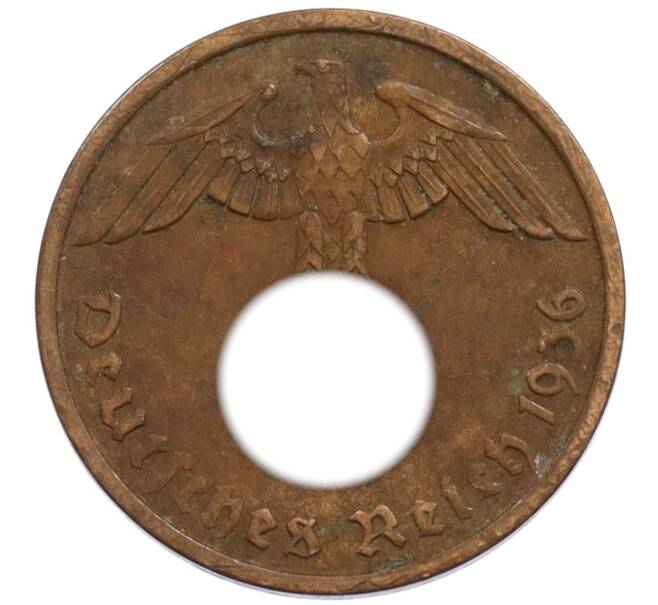 Монета 2 рейхспфеннига 1936 года A Германия (Артикул: K10-1725) — Фото №1