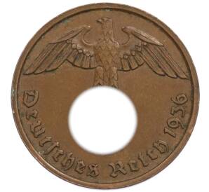 2 рейхспфеннига 1936 года D Германия — Фото №1