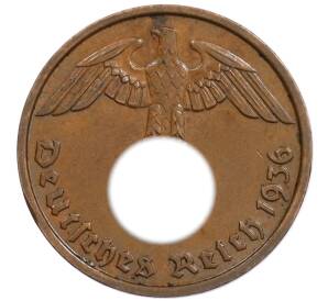 2 рейхспфеннига 1936 года D Германия — Фото №1