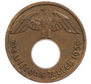 2 рейхспфеннига 1936 года D Германия — Фото №1