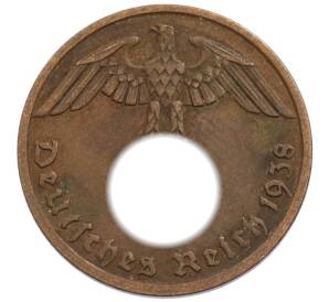 1 рейхспфенниг 1938 года A Германия — Фото №1