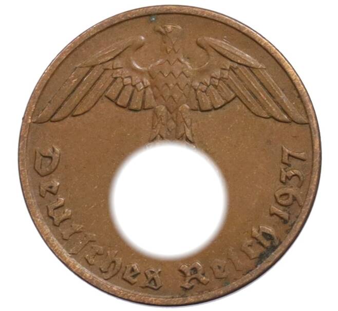 Монета 1 рейхспфенниг 1937 года A Германия (Артикул: K10-1743) — Фото №1