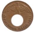 Монета 1 рейхспфенниг 1937 года D Германия (Артикул: K10-1744) — Фото №1