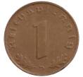 Монета 1 рейхспфенниг 1937 года D Германия (Артикул: K10-1744) — Фото №2