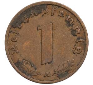 1 рейхспфенниг 1939 года A Германия — Фото №2