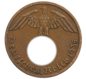 1 рейхспфенниг 1938 года A Германия — Фото №1