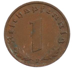 1 рейхспфенниг 1939 года F Германия — Фото №2