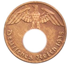 1 рейхспфенниг 1938 года J Германия — Фото №1